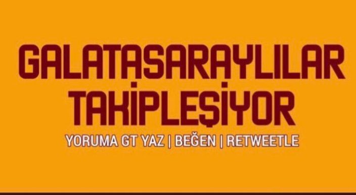 Takip edene takip atarım #GSLİLERTAKİPLESİYOR