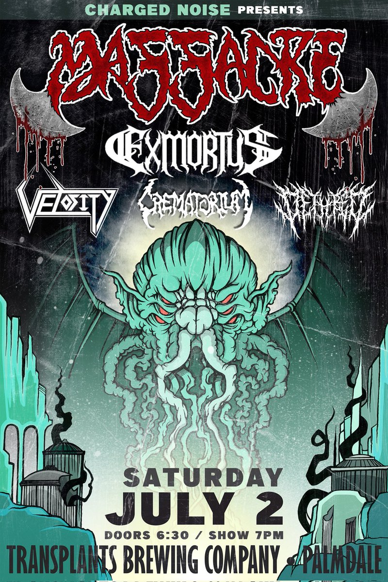 Shreddin with the mighty <a href="/band_massacre/">MASSACRE</a> 7/2 @ Transplants Brewing Company in Palmdale! #Exmortus #MassacreBand #metal #heavymetal #thrashmetal #deathmetal