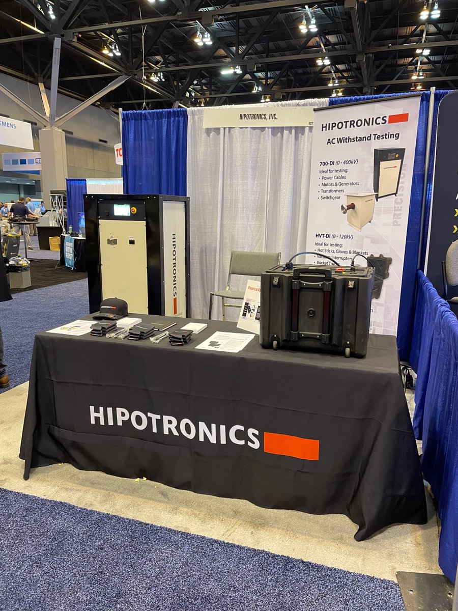 HIPO1962's tweet photo. #EASA #Hipotronics Booth # 822. We are enjoying our time in St. Louis at the EASA show! Our Regional Sales Manager Pedro Munoz will be happy to discuss your #testing requirements and offer #solutions that will best suit your needs! #AlwaysInnovating #HighVoltageTest https://t.co/XphbHayHlD