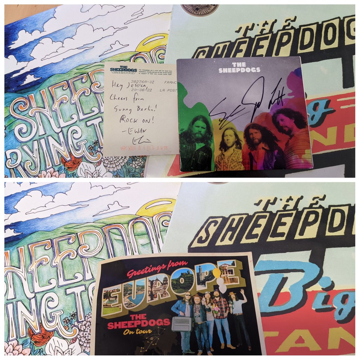 As a 30 year old - I don't often get cool mail. Thanks to <a href="/EwanJCurrie/">EWAN</a> &amp; <a href="/TheSheepdogs/">The Sheepdogs</a> for this post card. It finally arrived in Ottawa 🇨🇦 today. Made my day ❤️