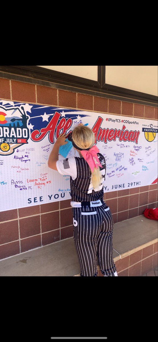 Off to a good start in Colorado at the showcase game. 2 run bomb and earned All-American recognition 🤍 Can’t wait to get things going with my team tomorrow!! <a href="/INBombersPoeck/">Chad Poeck</a>