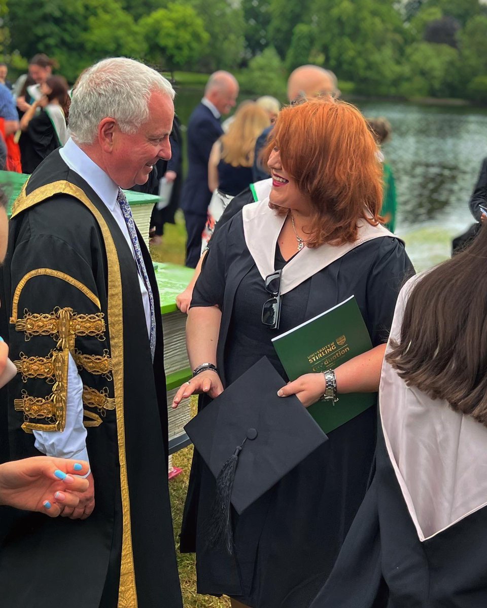 MareaLBertolini's tweet photo. @LordMcConnell on each step of my graduation journey with me today! 😂 #StirGrad @StirUni #Proud https://t.co/rn4Xs3MsyC