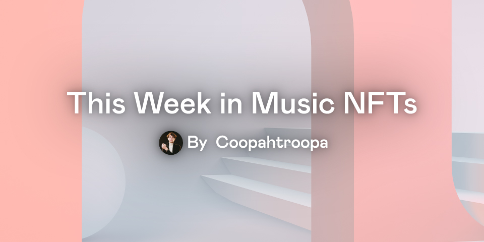 Cooopahtroopa's tweet image. This Week in Music NFTs 🎧

@Pharrell joins @doodles 
@nftnow reveals NFT 100
@sanholobeats teases @soundmintxyz 
@TheChainsmokers on @BanklessHQ 
@angelbaby trends on @AudiusProject 
@ourZORA releases ZDK
@Cooopahtroopa on @nftnow 

Dive in 🔽