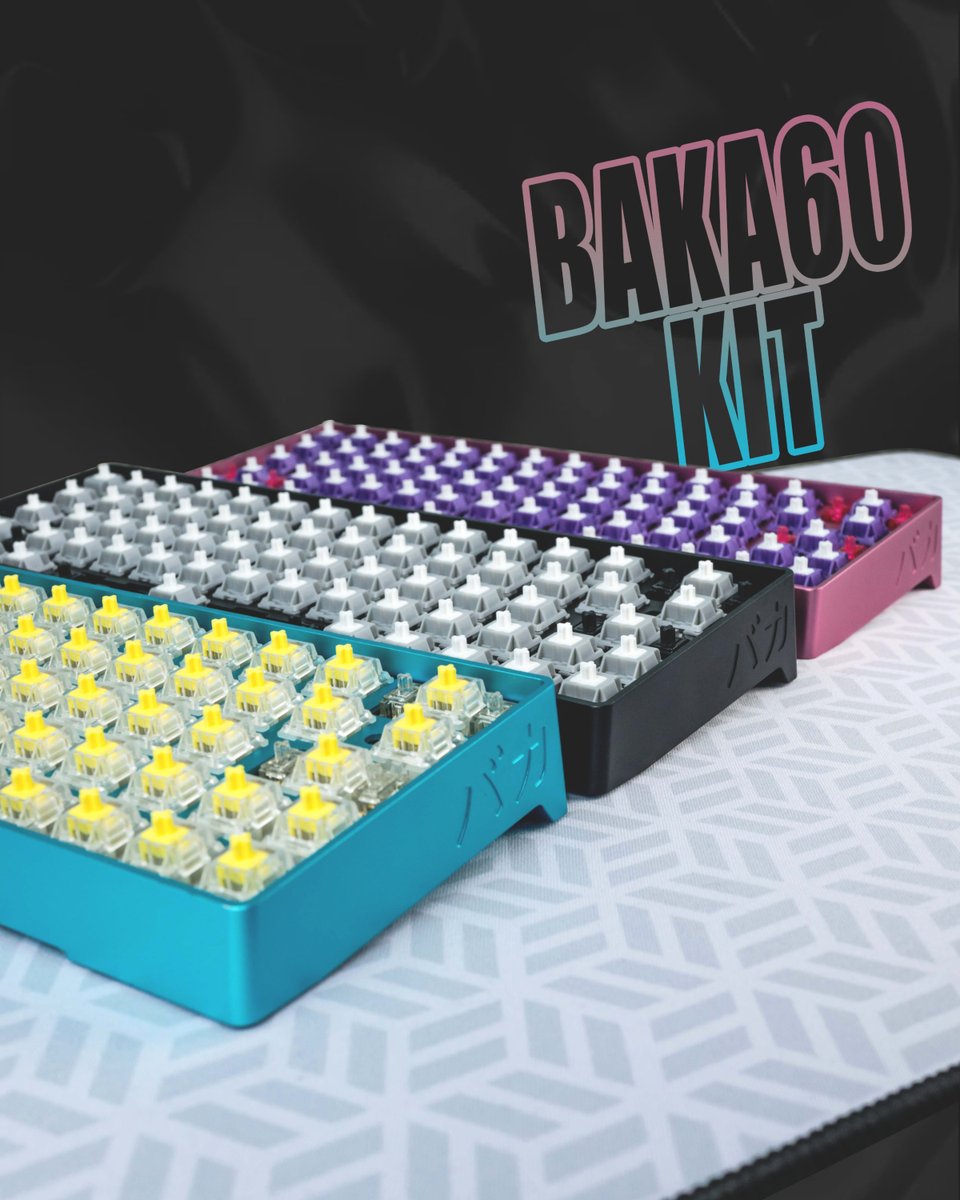 ParamountKeeb's tweet photo. Don't miss out on our sleek Baka 60 kit while supplies last! A 60% hotswap keeb with all the functions you need. Check out all the specs on our site and add one to your bag. https://t.co/czXhvyxYFK
