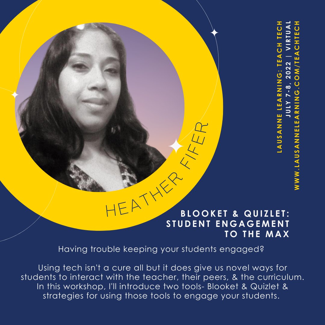 LausanneLearn's tweet photo. Engage students with #Blooket and #Quizlet - learn how at Teach Tech 2022 with @2teachES2learn! See the full schedule and register at https://t.co/eEcqPrveGR or the link in our bio! #teachtech #teachtech2022 #edtech #edtechconference #education #educonference #educators https://t.co/sjT33hgBRg