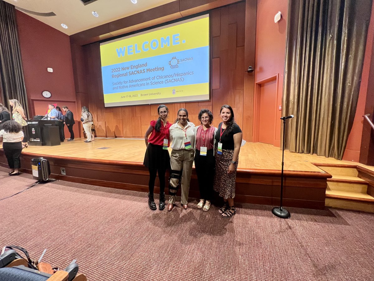 SACNAS_UMass's tweet photo. Our attending chapter members had an amazing time at the 2022 SACNAS New England Regional Conference last weekend!! Thanks @SACNASatBrown for hosting!!! 
#SACNASNER22 https://t.co/8FaP2NF7SG