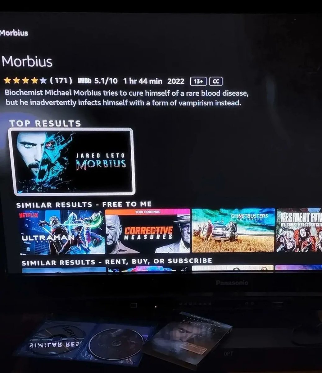 JillMariaYYC's tweet photo. Thank you @taropr for the @morbiusmovie DVD! 

We love this film! See the poster for the movie in our next issue of @imherewithmag!

An intensely good performance by @jaredleto!

OWN IT ON DIGITAL!

#taropr #morbiusmovie #taropr @MorbiusMovie https://t.co/4JSG4XGO0A