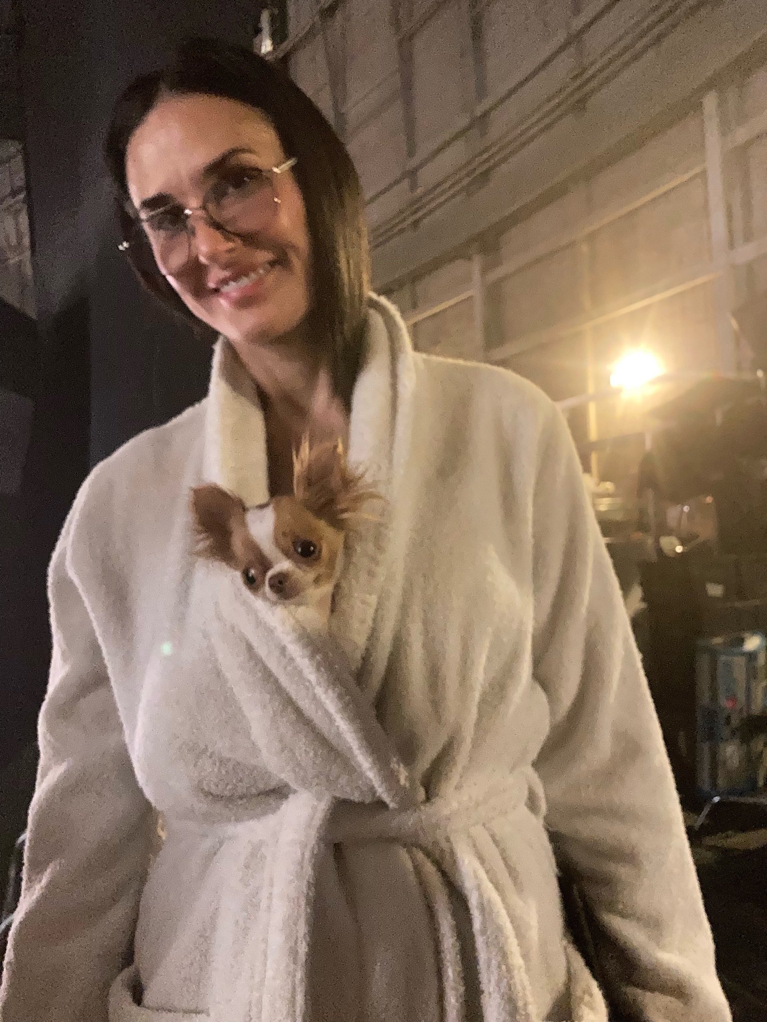 Demi Moore on Twitter "Pilaf on set ready for her close up! https