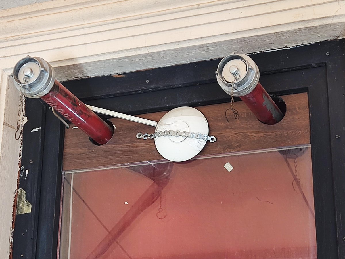 BadAtWiFi's tweet photo. We were strapped for mounting solutions, but the plumber had our back. https://t.co/6GIOdTQM74