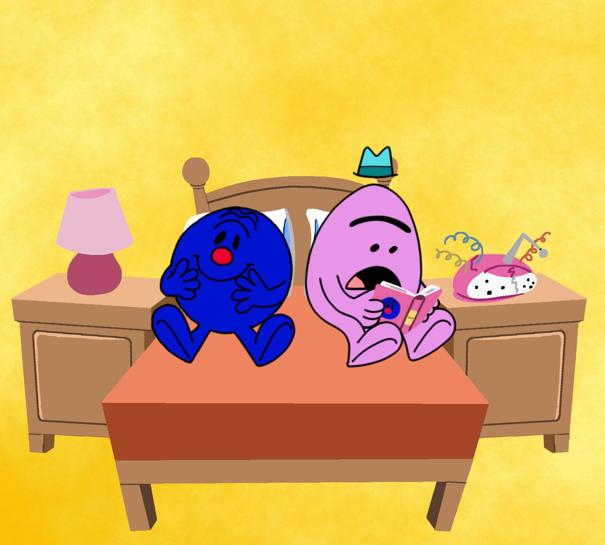 MatthewJGrisha1's tweet photo. Redraw of Mr. Worry and Mr. Grumble in 2008 style. See original screenshot for comparison.

#MrMen #MrMenandLittleMiss #RogerHargreaves #Sanrio #fanart #digitalart #TheMrMenShow #2008style #RenegadeAnimation #Redraw #GIMP https://t.co/p8uXcelQix