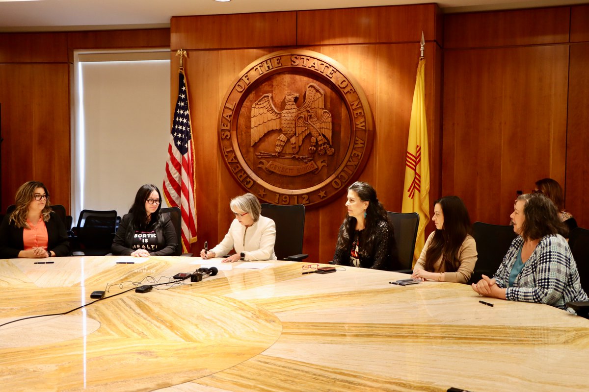 GovMLG's tweet photo. Today I have taken executive action safeguarding abortion access and protecting health care providers in New Mexico.

As long as I am governor, abortion will continue to be legal, safe, and accessible in New Mexico. https://t.co/ju7JYbrrAk