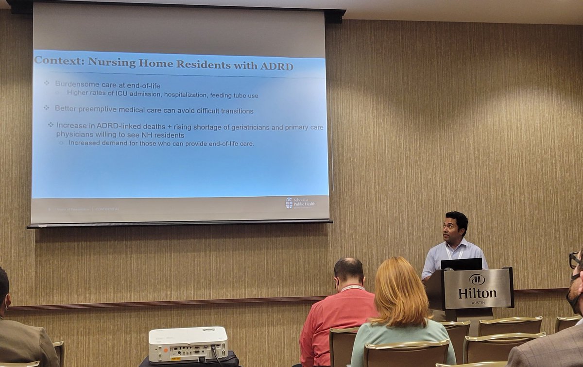 Fantastic talk from PhD candidate @bishythapa about scope of practice regulation for NPs in NHs! #ASHEcon22 <a href="/BrownHSPP/">Health Services, Policy & Practice Department</a>