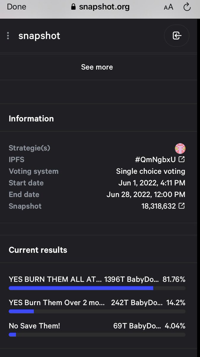 CRYPTO_COM46's tweet photo. apakah anda memilih?
Sepertinya ada 50quad bakar besok di eth 
#BabyDoge #BabyDogeCoin https://t.co/fzUxbAiKmr
