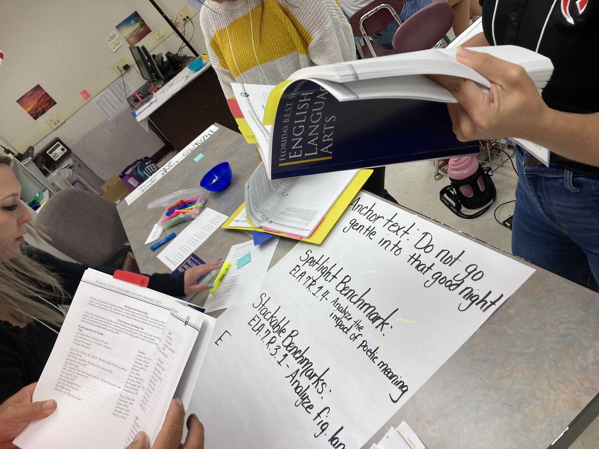 Day ONE of @NEFEC’s SLI is in the books! Room 2 is 🔥! We dove into the BEST standards, exploring text complexity, benchmark connects to LAFS data, and charted opportunities for rich instruction to target and fill gaps for next year’s learners! #ruralconnectpl <a href="/edugator321/">Lindsay Harrison</a>