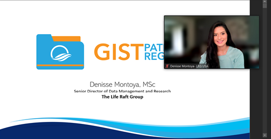 DenisseEvans_'s tweet photo. Thank you @sarcomapatients for the invitation to speak during the 12th #SPAEN annual conference. It was an honor to represent @Liferaftgroup and to highlight the importance of collaboration, cancer research, and the value of the patient's voice in #GIST and #Sarcoma. https://t.co/zxGoX7bcuQ