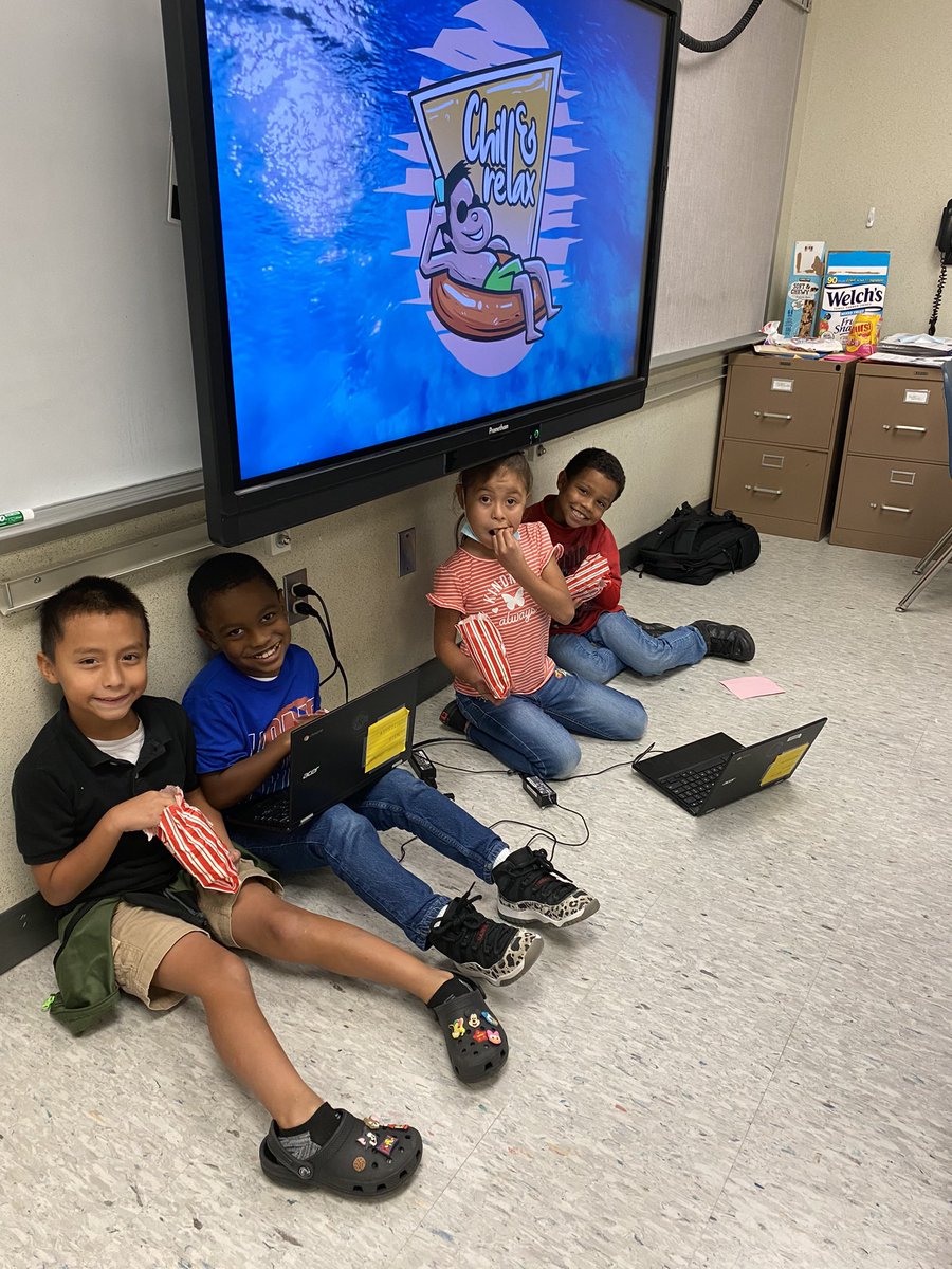 Popcorn party for the classes with the highest attendance at #CampCarter !! Woohoo!! 🍿 thank you for showing up every day and thank you for celebrating us !!