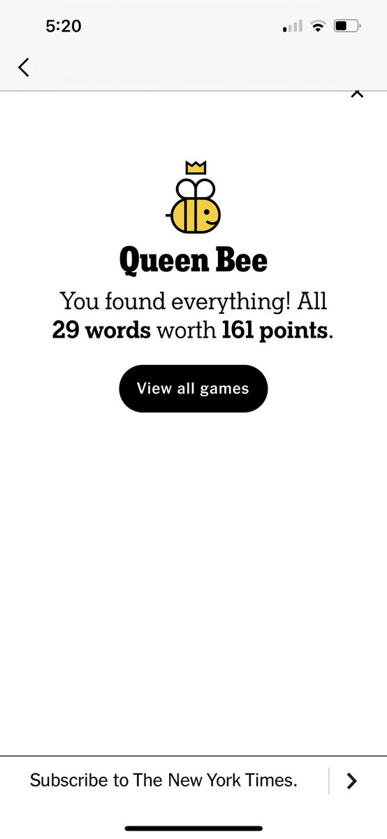roseannwalsh's tweet photo. Queen Bee #hivemind #Nytspellingbee https://t.co/TcFsbJmHGd