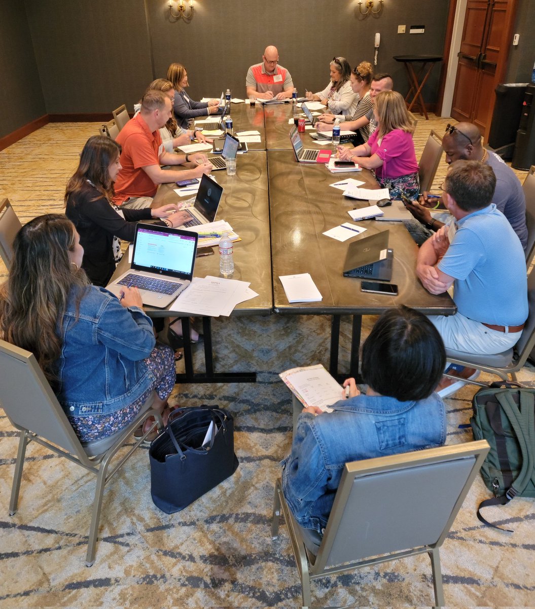 tepsamark's tweet photo. TEPSA Region leaders from our 5 largest regions tackle the work of supporting our members @TEPSAtalk #WeLeadTX @grandprairieisd @Plano_Schools @WimberleyISD @MarbleFallsISD @ClevelandISDTX @SBISD @rockwallschools @JudsonISD @KellerISD @hebisd @NEISD @WFISDschools @SpringISD https://t.co/NCO7gzY1Y0