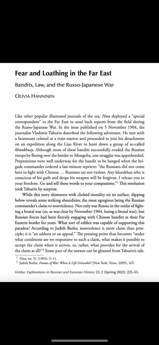 I love my job in the corporate world (and happy to talk to any PhDs who are thinking about it!) but it feels amazing to have my work published in my fave journal <a href="/kritikajournal/">Kritika Journal</a> 🤩🤩 - what an honour!