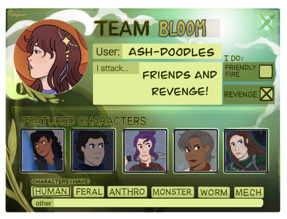rubyrosedoodle's tweet photo. Go #TeamBloom 🌸 #artfight2022 https://t.co/gHjTQjjoqL