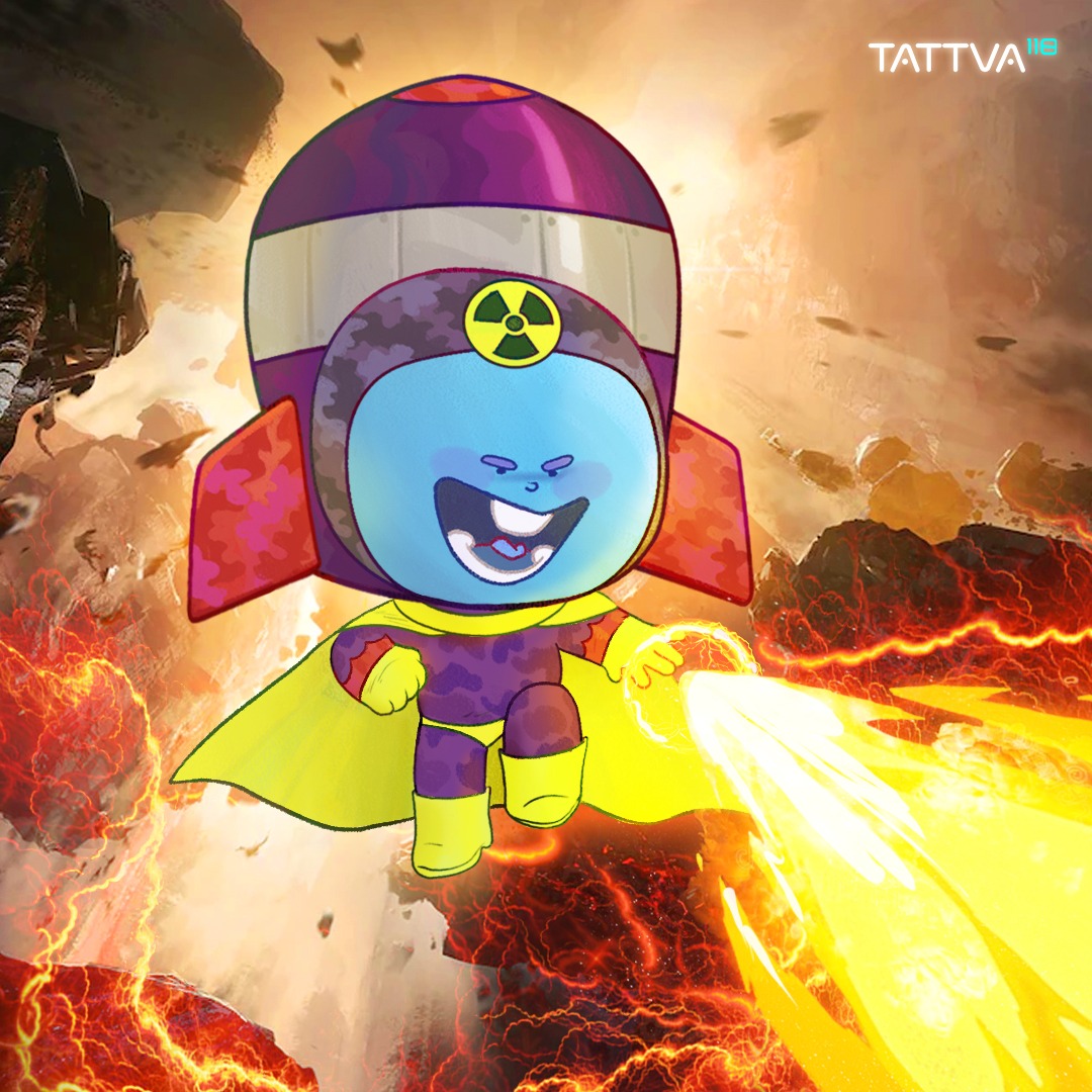 Plutonium, the supervillain who's on a solo rampage of destruction.  #NFT