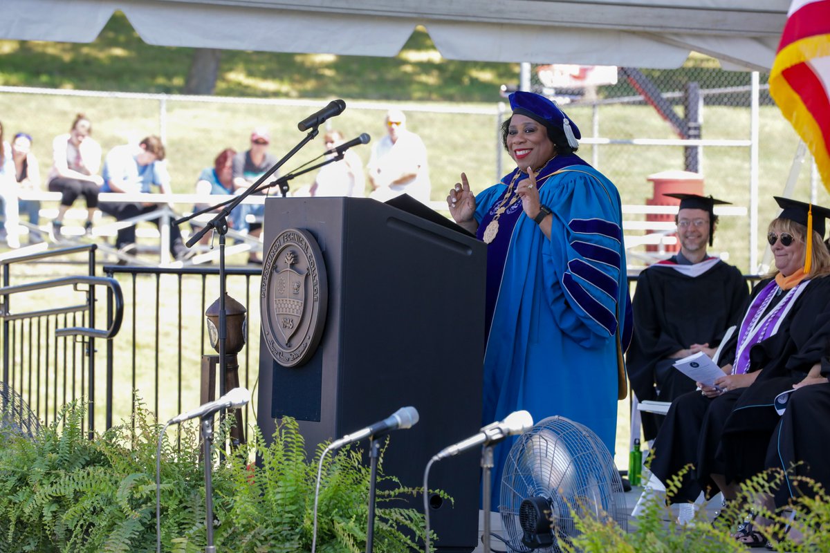DrHarveySmith's tweet photo. We were proud to host @PTC_edu's first-ever on-campus commencement ceremony this weekend, honoring nearly 400 students! A special thank you to @GorhamTracy, founder and CEO of @_Conexed for delivering such a great commencement address. https://t.co/adnloipI5Q