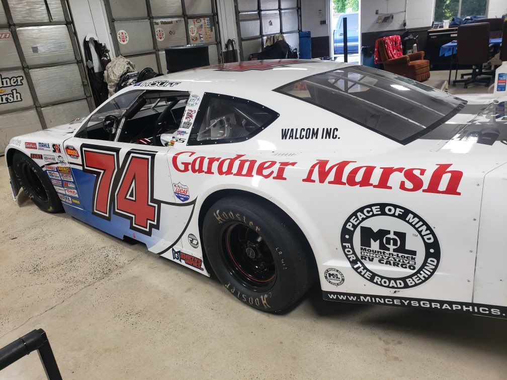 Excited to be racing at South Boston Speedway again! Thanks to Ronald Hill for the opportunity to drive the famed #74! Wouldn’t be possible without our sponsors Gardner Marsh, Solid Rock Carriers, and Mount-n-Lock Innovative Made in USA RV Cargo Solutions!
