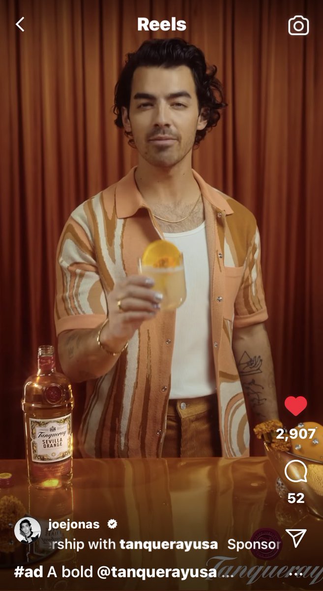 JinJackJoeDNCE's tweet photo. #Instagram #Reels @joejonas 🥃🍹@tanquerayusa #SevillaOrange #DamnFancy https://t.co/vCB86rFdnI