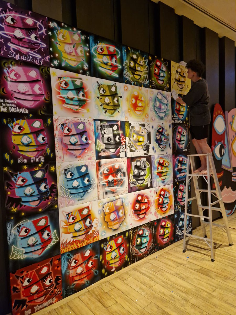 Launch on 28th June 🚀🔥 at <a href="/SOSofitelBKK/">SO/ Bangkok</a> ⭐️⭐️⭐️⭐️⭐️ Of Limited Collection Gemini 2.0

▶️In Progress ....3mx3m #NFTs Wall <a href="/GEMINI__NFT/">GEMINI NFT</a> with Lithography from <a href="/Chloekellymillr/">CHLOÉ KELLY MILLER</a> 

HERE 🚨 trilem.art/Account/onsale… 

#AlgoNFT #AlgorandNFTs #AlgoNFTs #algofam #Algorand