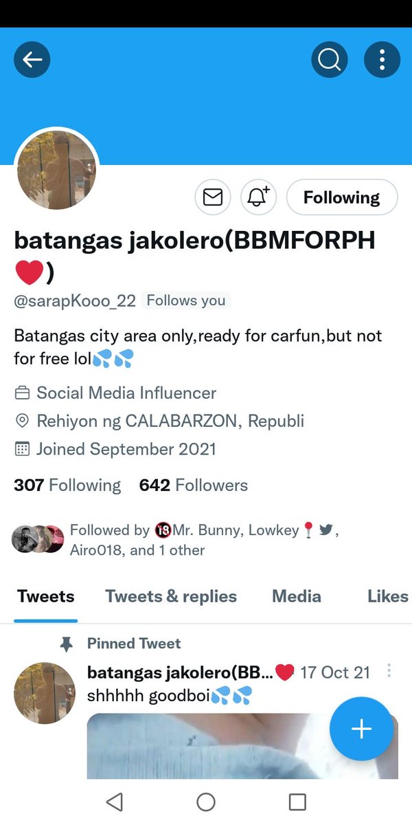 baby_master69's tweet photo. Sa wakas na follow back din ako ng kapwa batangueyo ko..
Salamat lodi...
@sarapKooo_22
#sarapnatin https://t.co/EFTQBNh1Ob