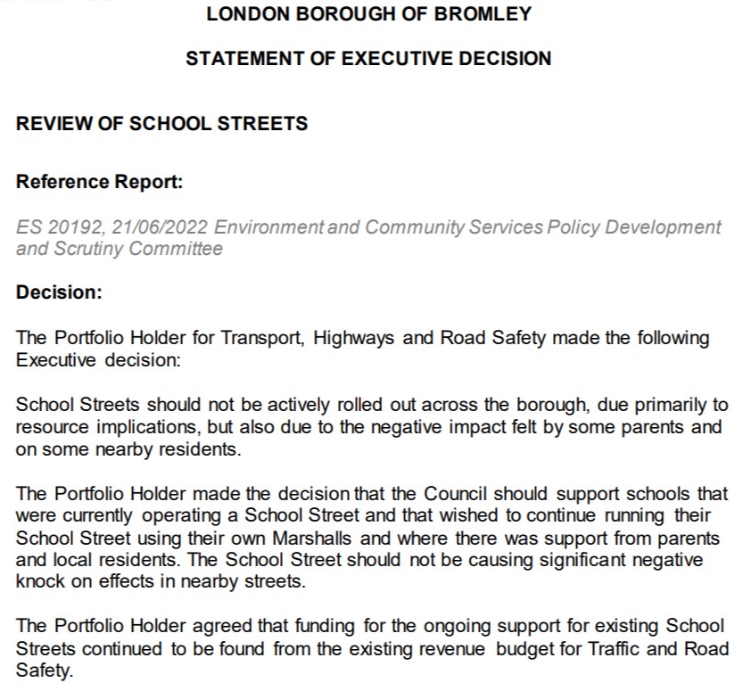 Bromley Living Streets tweet media