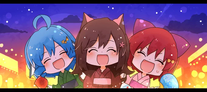 夏を感じる草の根妖怪ネットワークイラストまとめ。 