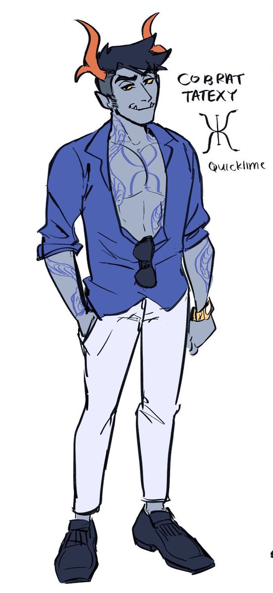10. COBRAT TATEXY
Repiton's only canon heterosexual. The definition of scumbag and is often in the company of Sulcus and his posse. Cobrat weaseled his way into being "friends" with Vyr so he gets an obligatory invite to all of Vyr's parties, but noone wants him there.