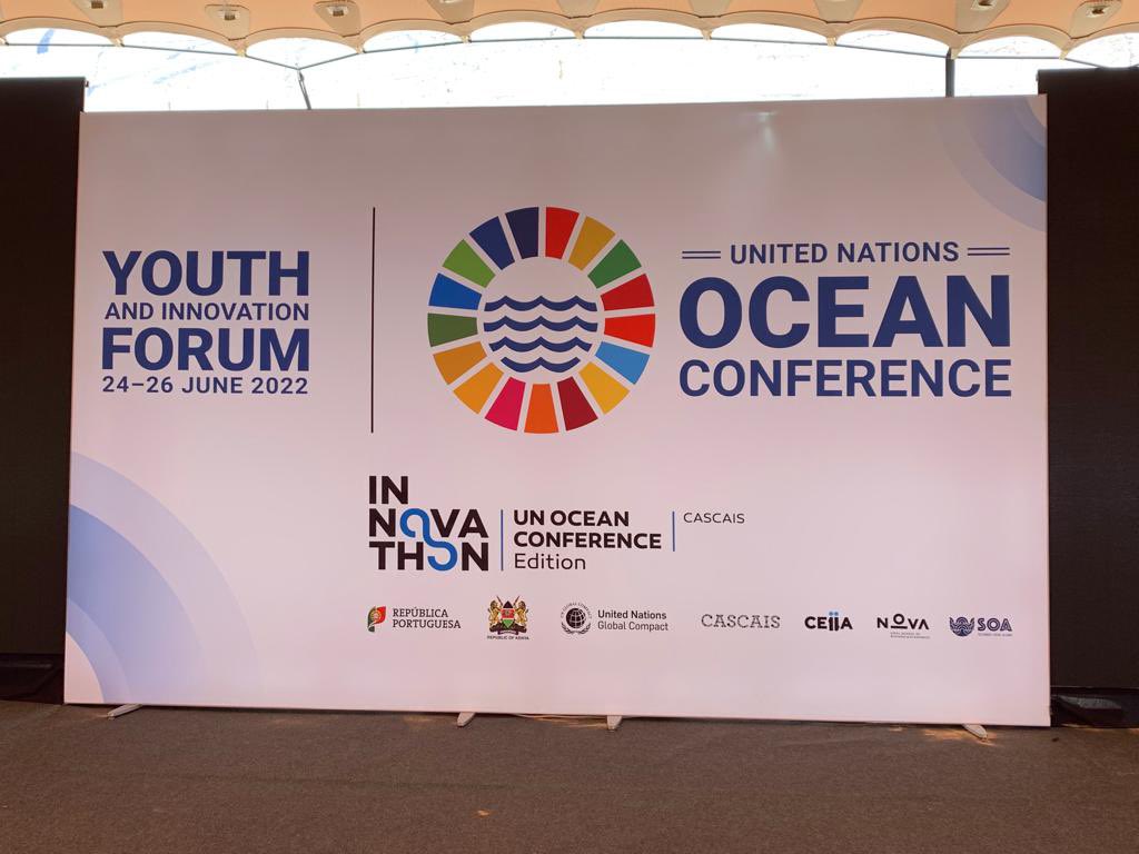 KatherineBryar's tweet photo. The UN Ocean Conference began with a bang at the Youth Innovation Forum. Jason Momoa received the Nature Baton which landed here in Portugal for this event. He was today named the UN Ocean Advocate as we all continue to work together to restore abundance to our ocean! https://t.co/NJvJWjcZQa