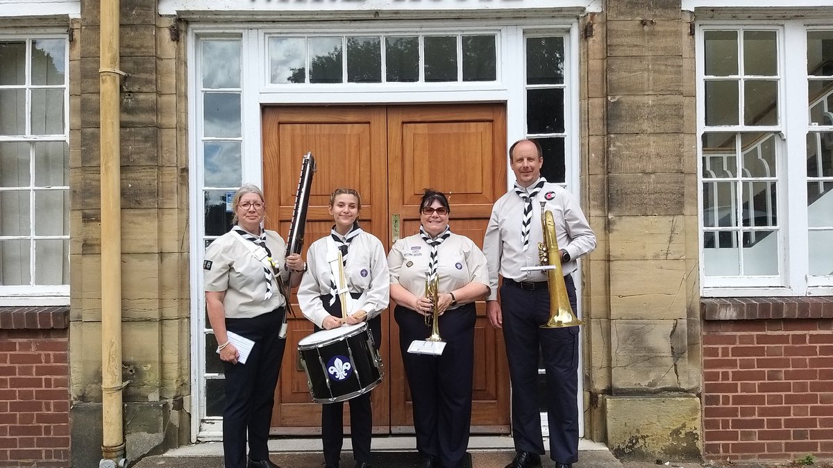 NorScoutBand's tweet photo. On Sunday 26th June, four members of the band performed with approximately 60 other members from 5 different Scout and Guide bands from around the country at Himley Hall for the Armed Forces Day hosted by the RAF. Everyone had a great day and experience. https://t.co/RKjZIEEBqu