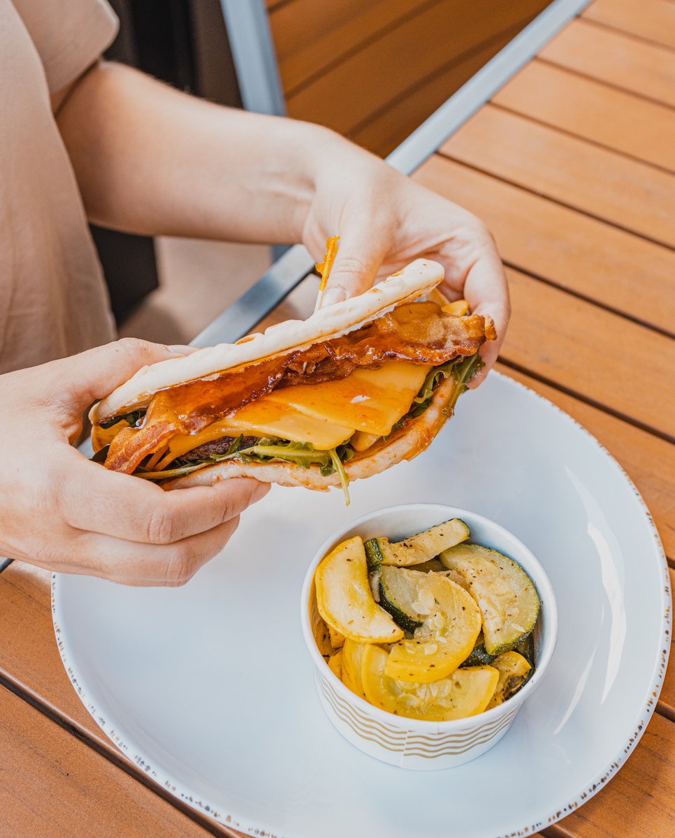 Showmars's tweet photo. You asked for it 🔥 Our Pepper Jam Pita Burger is back!
Come on in and try this unique pita that's packed with a sweet and spicy punch for $6.99.
#Showmars #PepperJamPitaBurger #PitaBurger #PepperJam https://t.co/3J5x5eqSX6