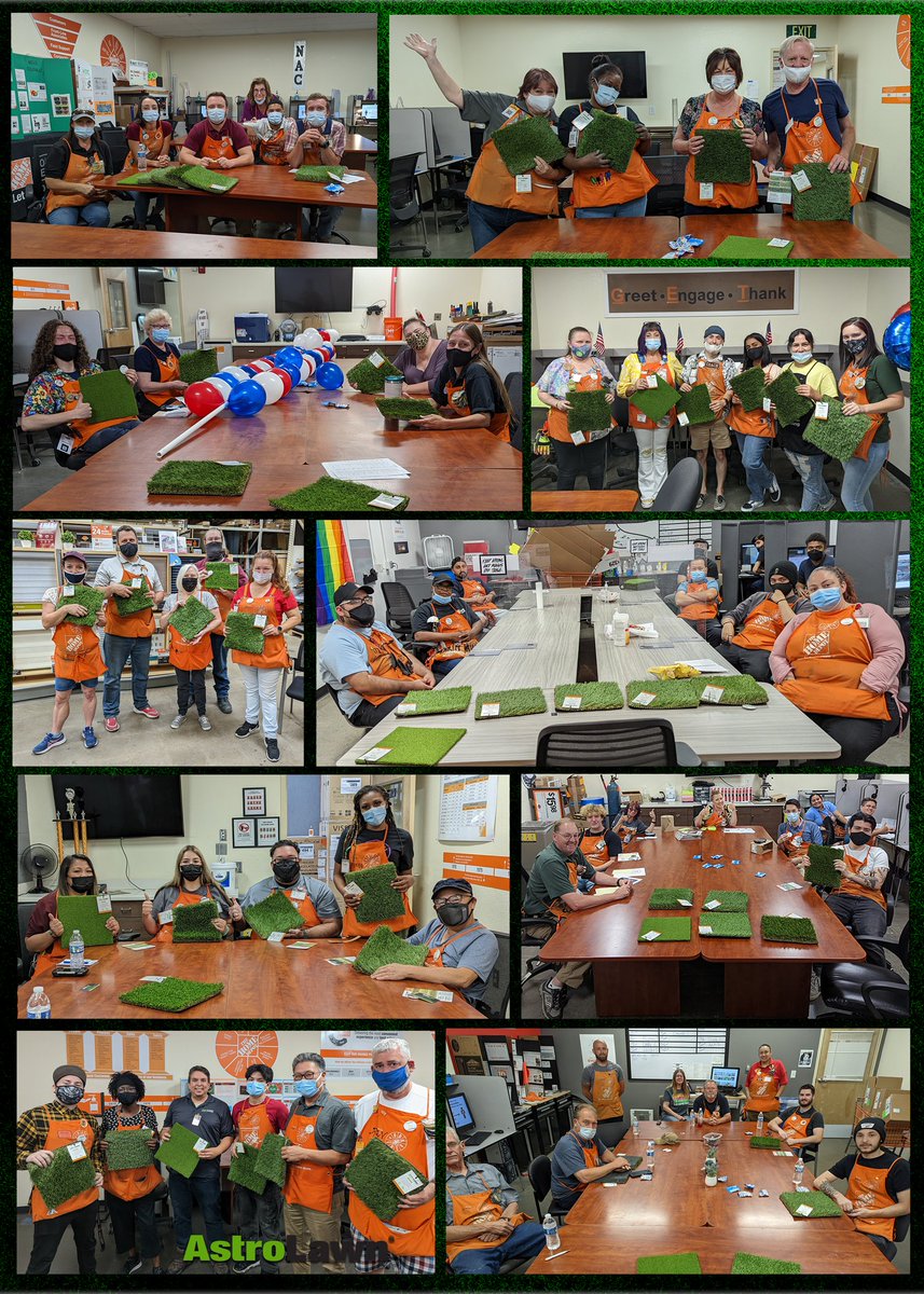 AstrolawnSACBA's tweet image. Thank you to all of you amazing mangers and associates for taking time out of your day to learn about #AstroLawn artificial grass and how we can improve business across the board!  Shout out to Districts 20, 51 &amp;amp; 172 for the awesome rallies!  Go Team #HomeDepot