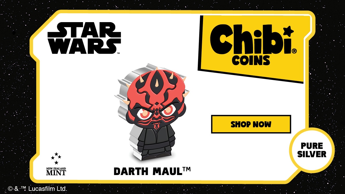 agoro_official's tweet photo. The Deadly #DarthMaul strikes his way on new #StarWars #ChibiCoin. There are only 2,000 #puresilver coins available! Seize yours today. 👉Order now! https://t.co/wSMam3Rjuj https://t.co/0kaNJ9pRZs