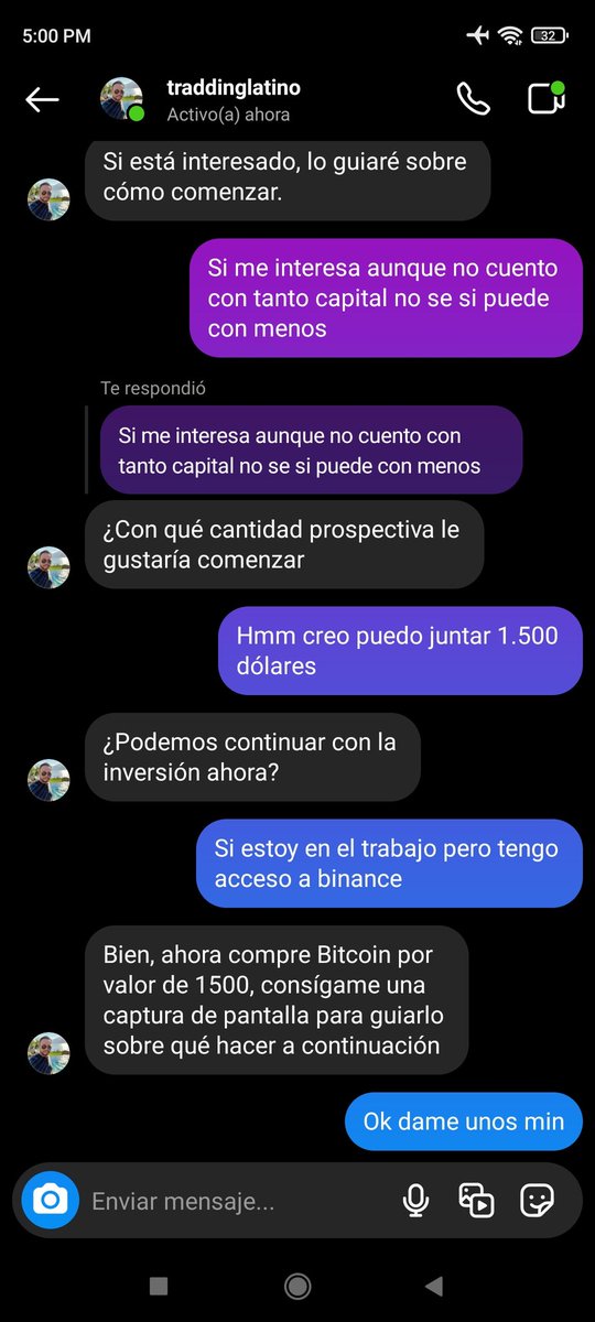 UnicodiosXD's tweet photo. Amigos de la #crypto comunidad, por favor no se dejen engañar por fraudes tan bobos como este, les dejo las capturas de una cuenta falsade Instagram que esta manchado el nombre @TradingLatino , tengan cuidado y no se dejen engañar . Un saludo y acumulen #btc https://t.co/iLgbeA3yvq