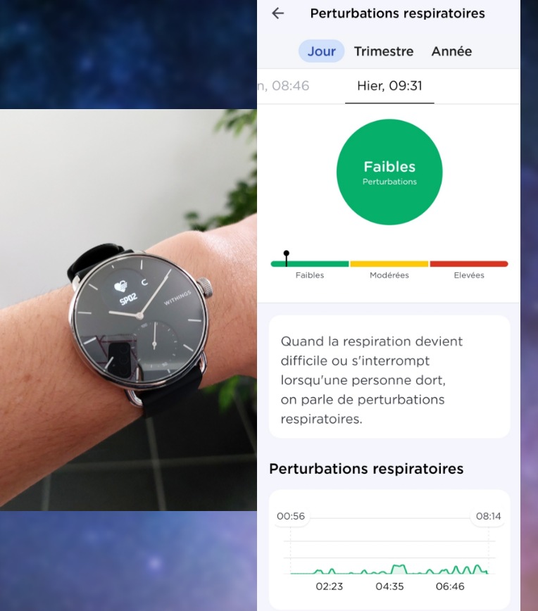 VanyVenander's tweet photo. Allez au dodo 😴🌠
Le scan respiratoire veille 🧐 grâce au capteur Sp02, à l'analyse des fréquences cardiaques, respiratoires et des mouvements 😊 @Demooz_Fr @WithingsFR 
#Withings #Demooz #trybeforeyoubuy #Bodycardio #Scanwatch #ambassadeurWithings #health #santé #madeinfrance https://t.co/SUJPle3DUt