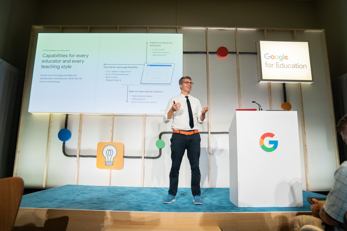GoogleForEdu's tweet photo. Takeaways from the Adaptive Learning Lab at #ISTELive:
✅Practice makes progress. With practice sets in #GoogleClassroom, students get immediate feedback
✅New Chromebook apps like Screencast help students express their ideas &amp; learn digital skills
https://t.co/DWqUVPLeOL https://t.co/yplq6lvLv7