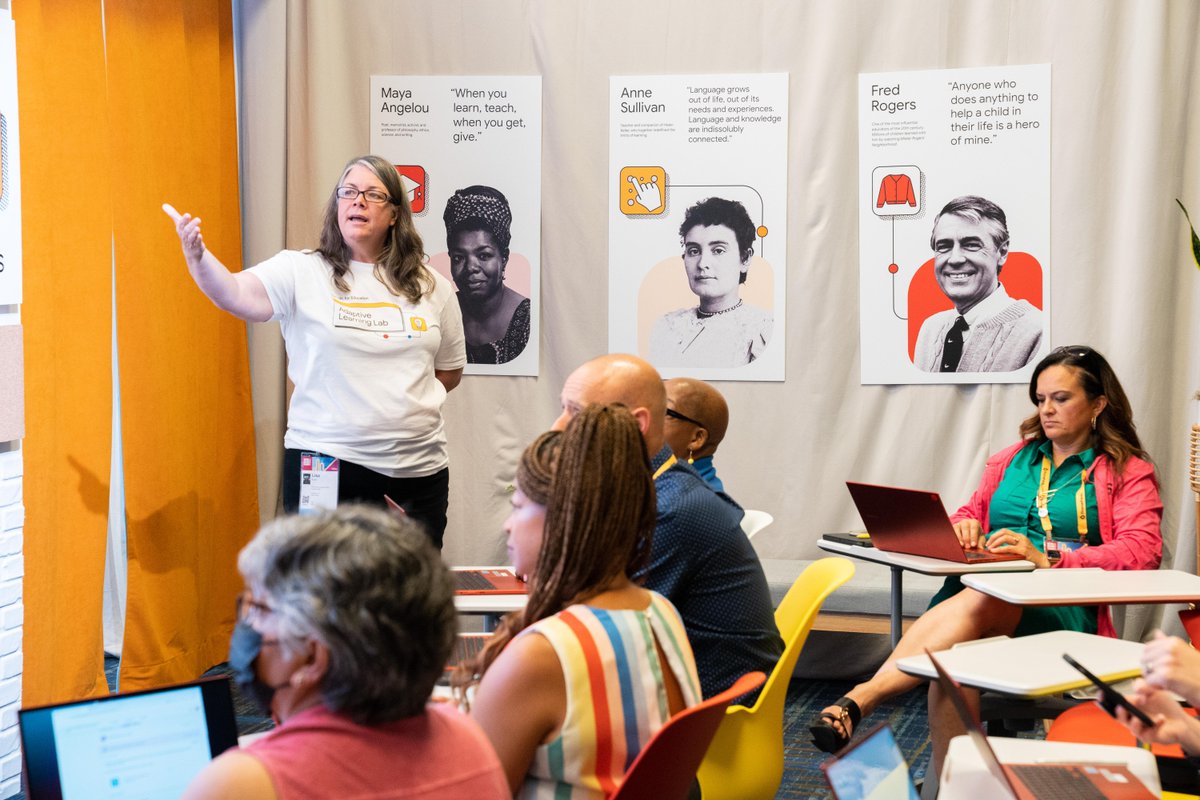 Takeaways from the Adaptive Learning Lab at #ISTELive:
✅Practice makes progress. With practice sets in #GoogleClassroom, students get immediate feedback
✅New Chromebook apps like Screencast help students express their ideas &amp; learn digital skills
goo.gle/3bxNjem
