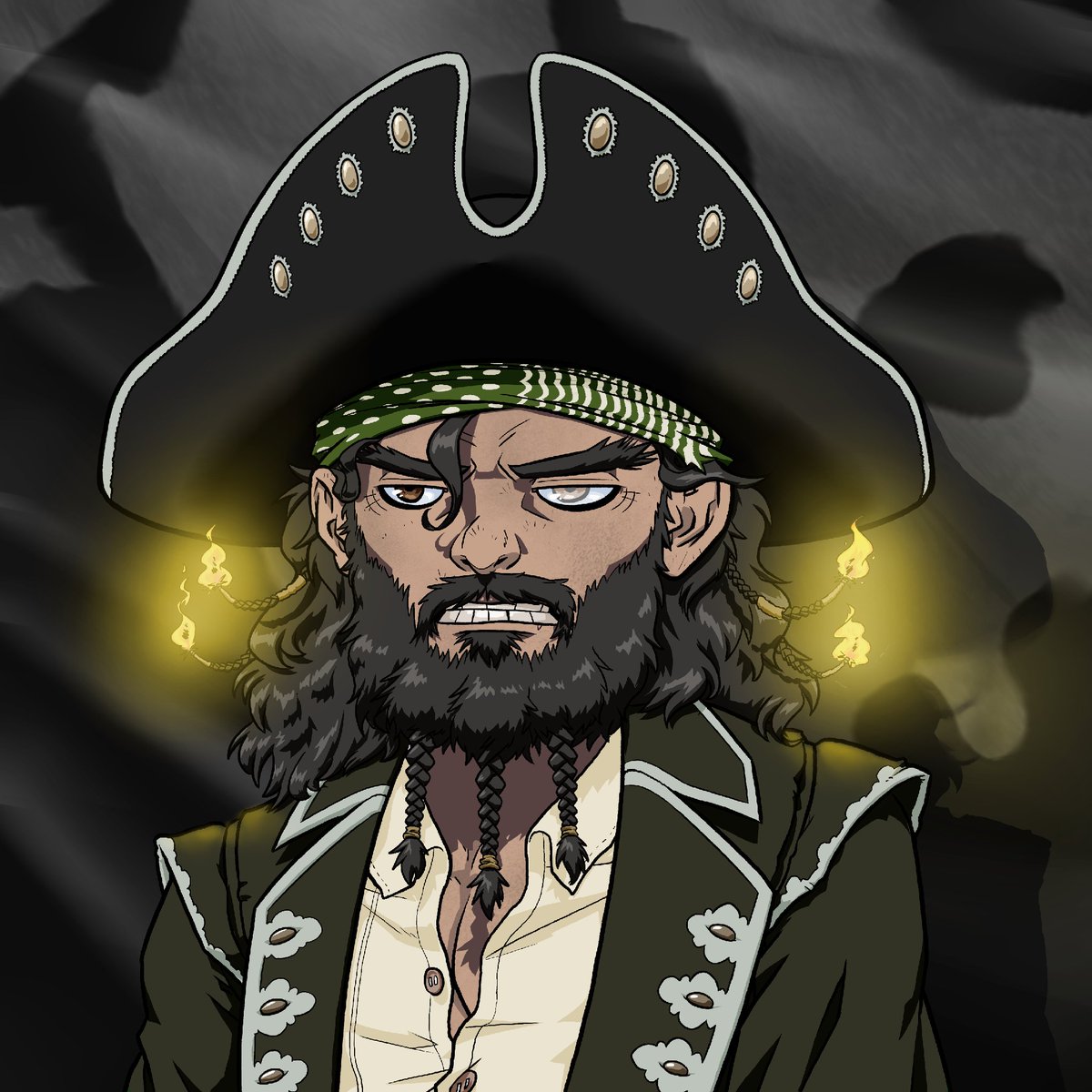 Frightful. Fearless. Legendary.

The Lost Sea trembled as Blackbeard arrived. 🔥 

Arrrre you ready to follow Blackbeard into battle and mint this incredible 1/1 on the 29th!? 🏴‍☠️

Any interaction will be considered for OG.

#NFTs #Blackbeard #Legendary
