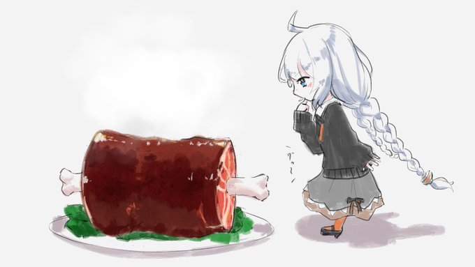 「ahoge boned meat」 illustration images(Latest)