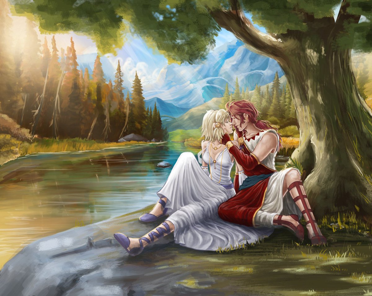 It'sbeen a fun ride, but finally  the <a href="/TMINE_vid/">Too Much Is Never Enough</a> is ready! Here is my still image from there without the text. 

No one made me put Ardyn in his canon healer robes. One day someone will bean me upside the hed but till that day I will keep dressing the man up as a white mage.