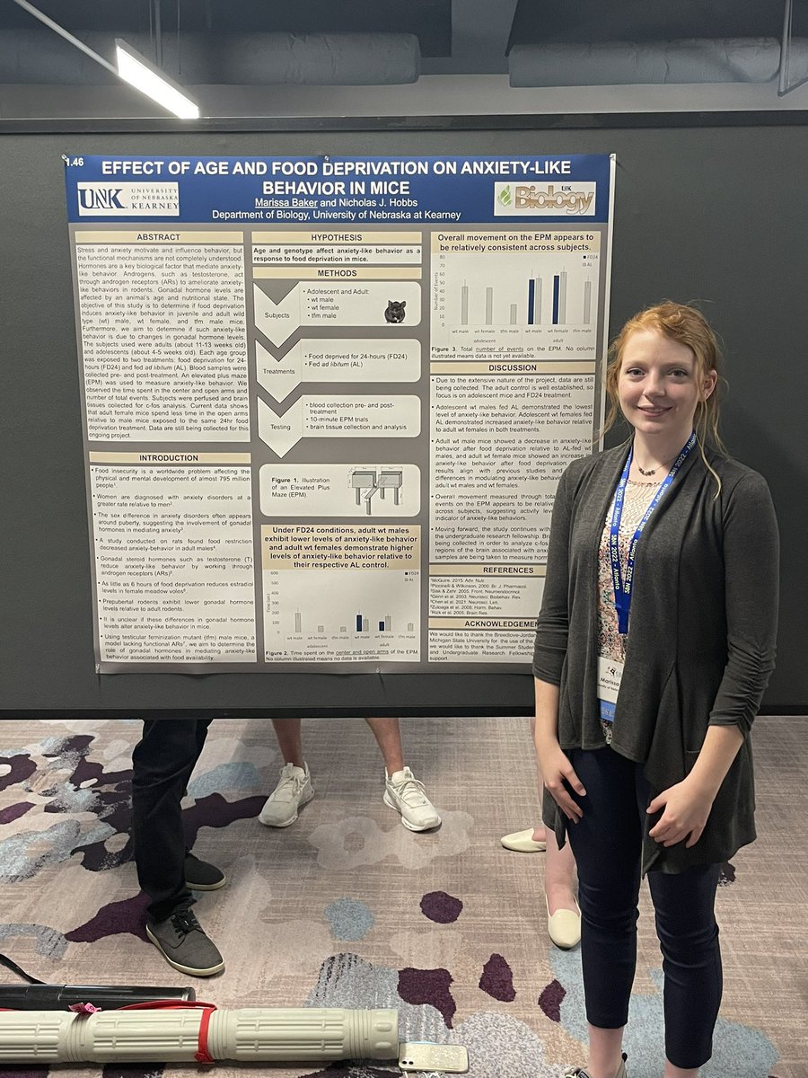 Excellent job by Marissa describing her research at #sbn2022! <a href="/cas_unk/">UNKCAS</a> #UNKBiology #undergradresearch