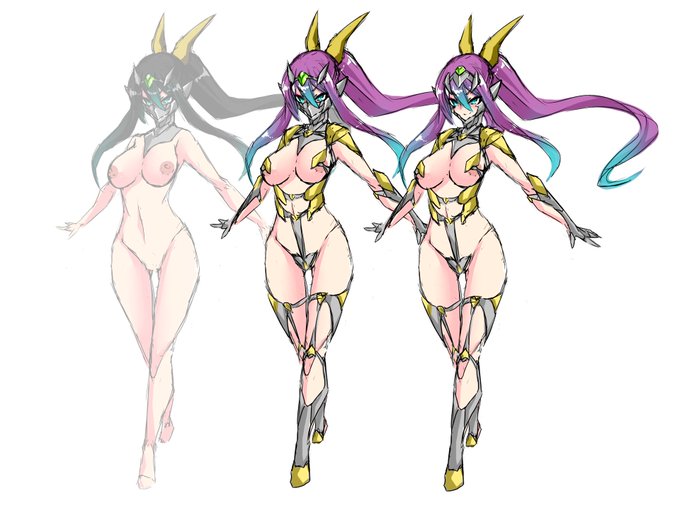 全裸系スーパーヒロイン。
鎧(自作のコスプレ)を脱いだ方が強い。
だが、仮面は絶対取らない。 