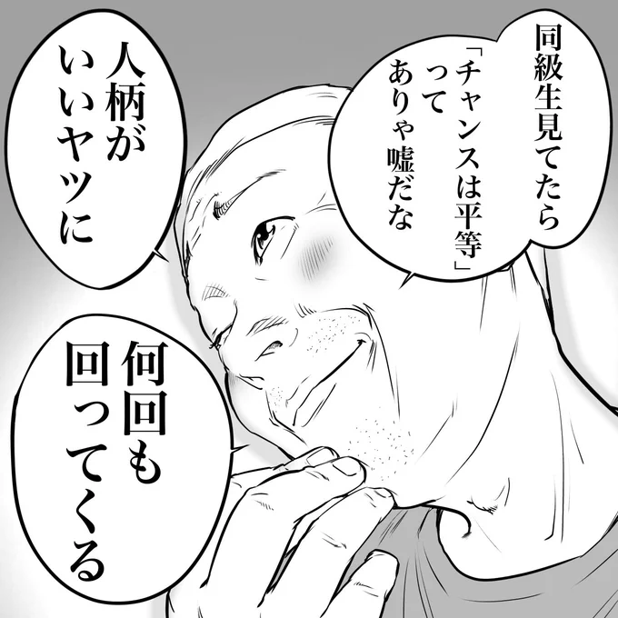 立ち飲み屋のおじさんが言う
人生のチャンスの回数 