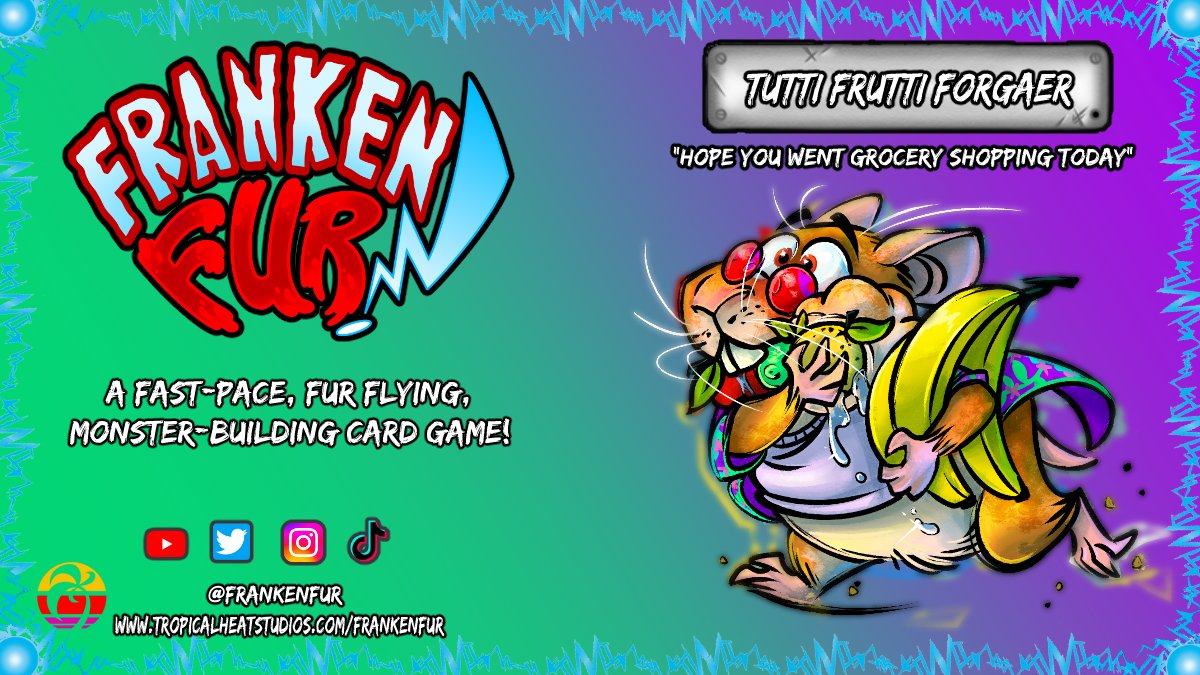 Frankenfur's tweet photo. Every mad scientist needs a faithful assistant.....or an affordable one at least. Introducing one of many from the liter of furry subordinates that are available to you in #FrankenFur! #tabletopgaming #cardgame https://t.co/imNkJj08U7