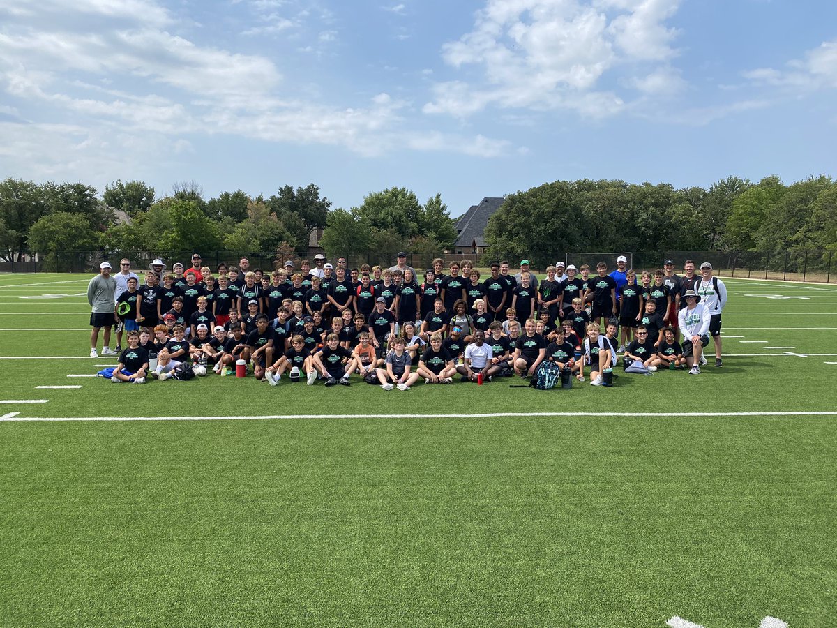 coachrdodge's tweet photo. Great start to camp! Love seeing guys from all over the country working on their craft! Excited for day two! https://t.co/akgncL3hSD